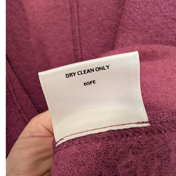 Eileen Fisher Boiled Wool Jacket Blazer Pink Romantic Scandigirl Layer - Size M - Picture 7 of 7